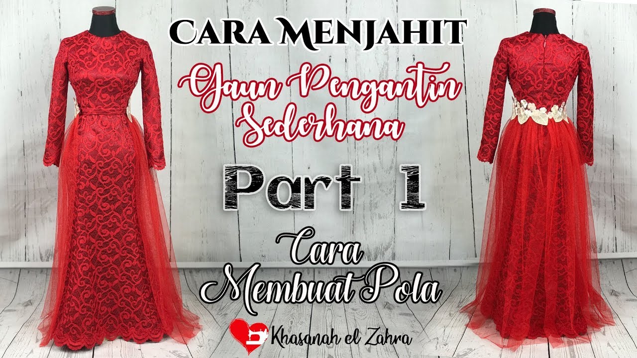 Detail Pola Gaun Pengantin Nomer 34