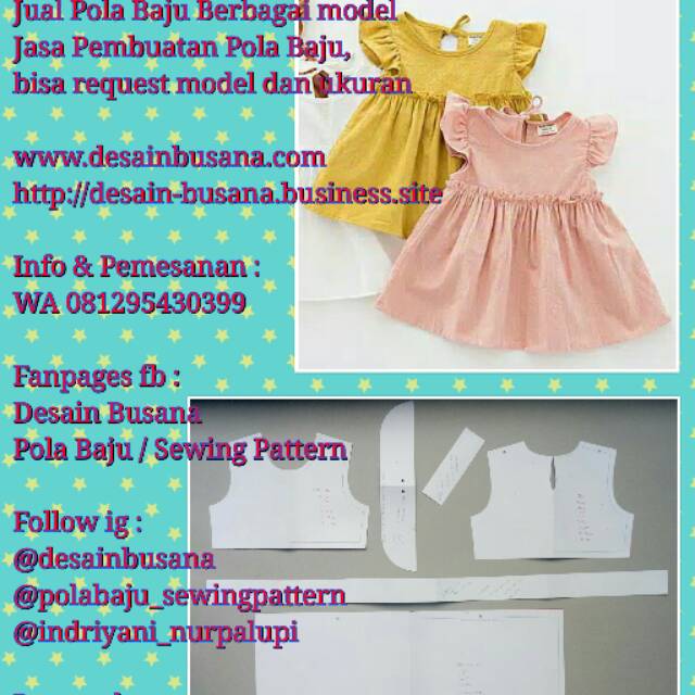 Detail Pola Gaun Pesta Anak Nomer 49