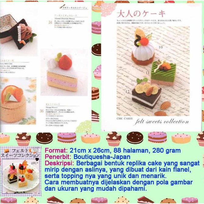 Detail Pola Kain Flanel Kue Dan Makanan Nomer 43