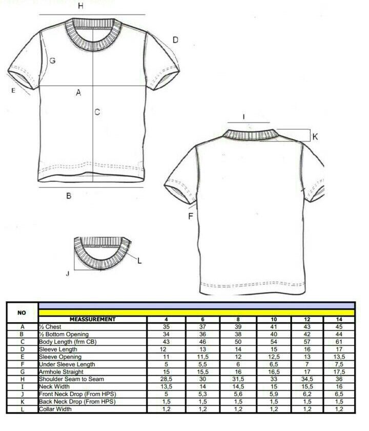 Detail Pola Kaos Polos Nomer 2