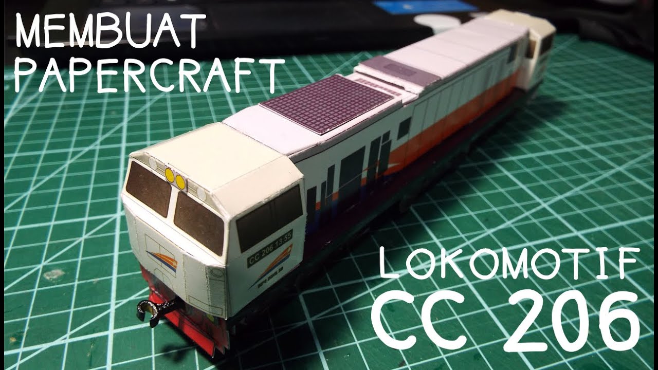 Detail Pola Kereta Api Kertas Nomer 12