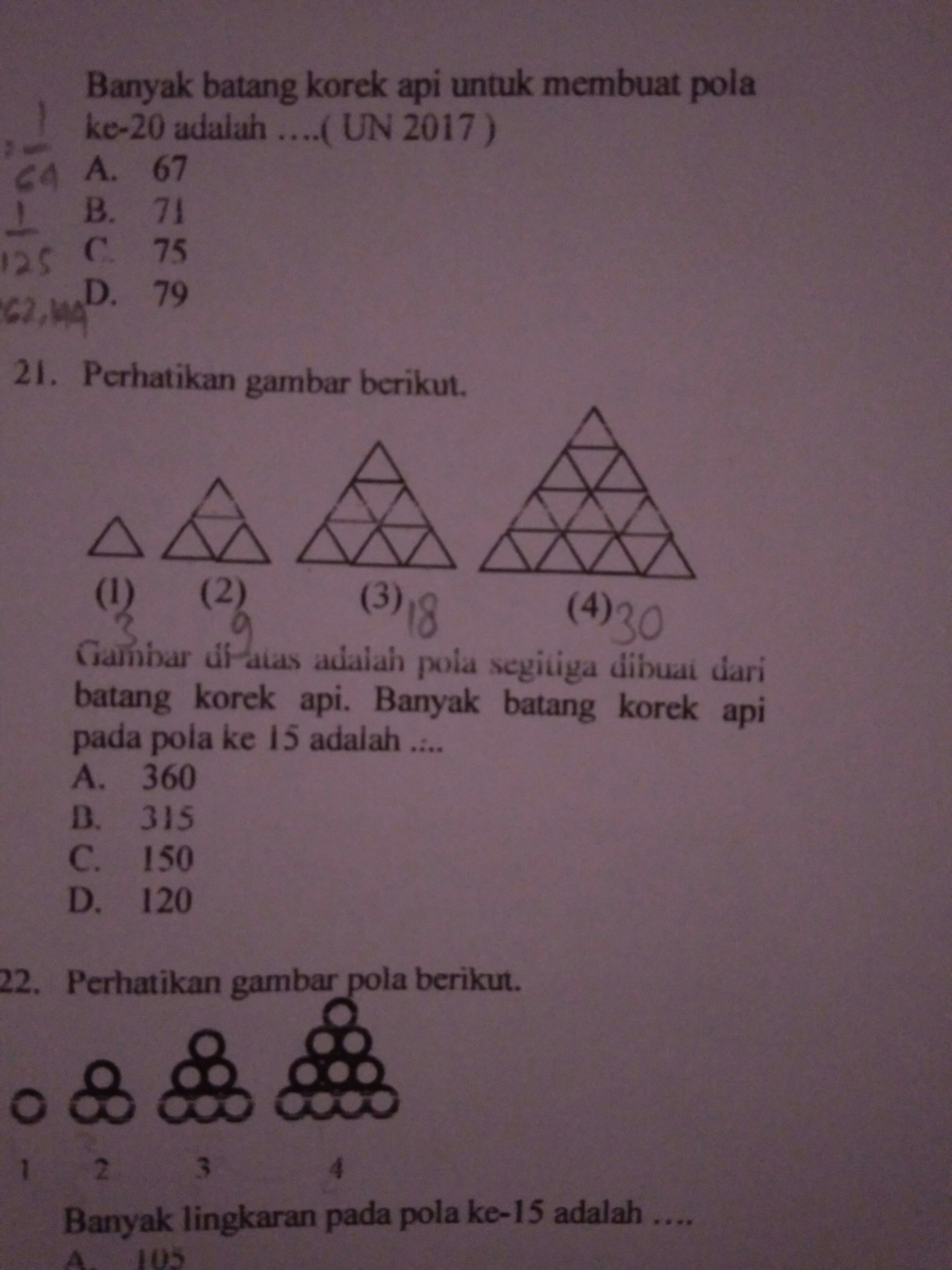 Detail Pola Korek Api Segitiga Nomer 11