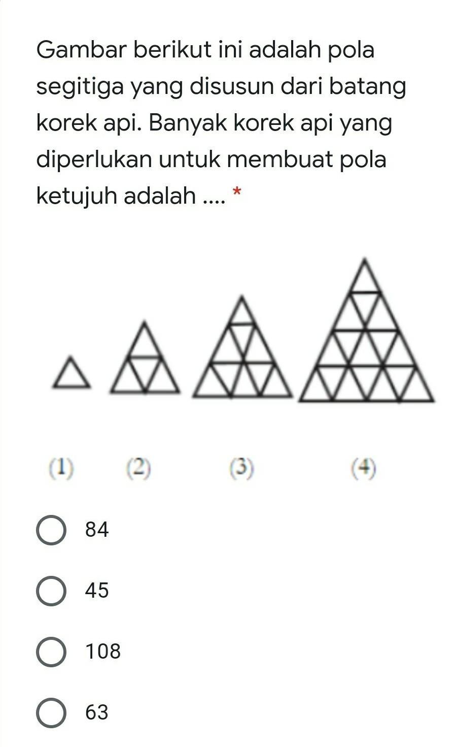 Detail Pola Korek Api Segitiga Nomer 12