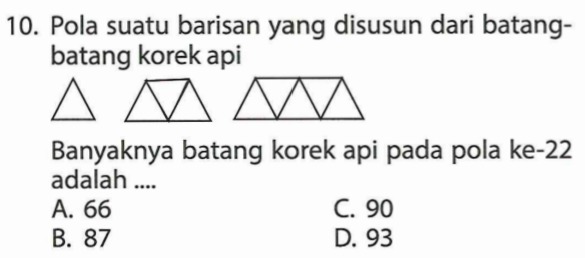 Detail Pola Korek Api Segitiga Nomer 19