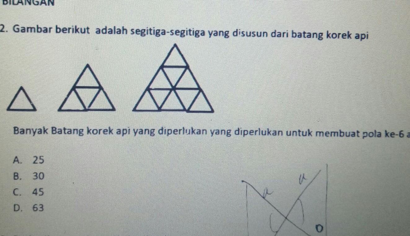 Detail Pola Korek Api Segitiga Nomer 23