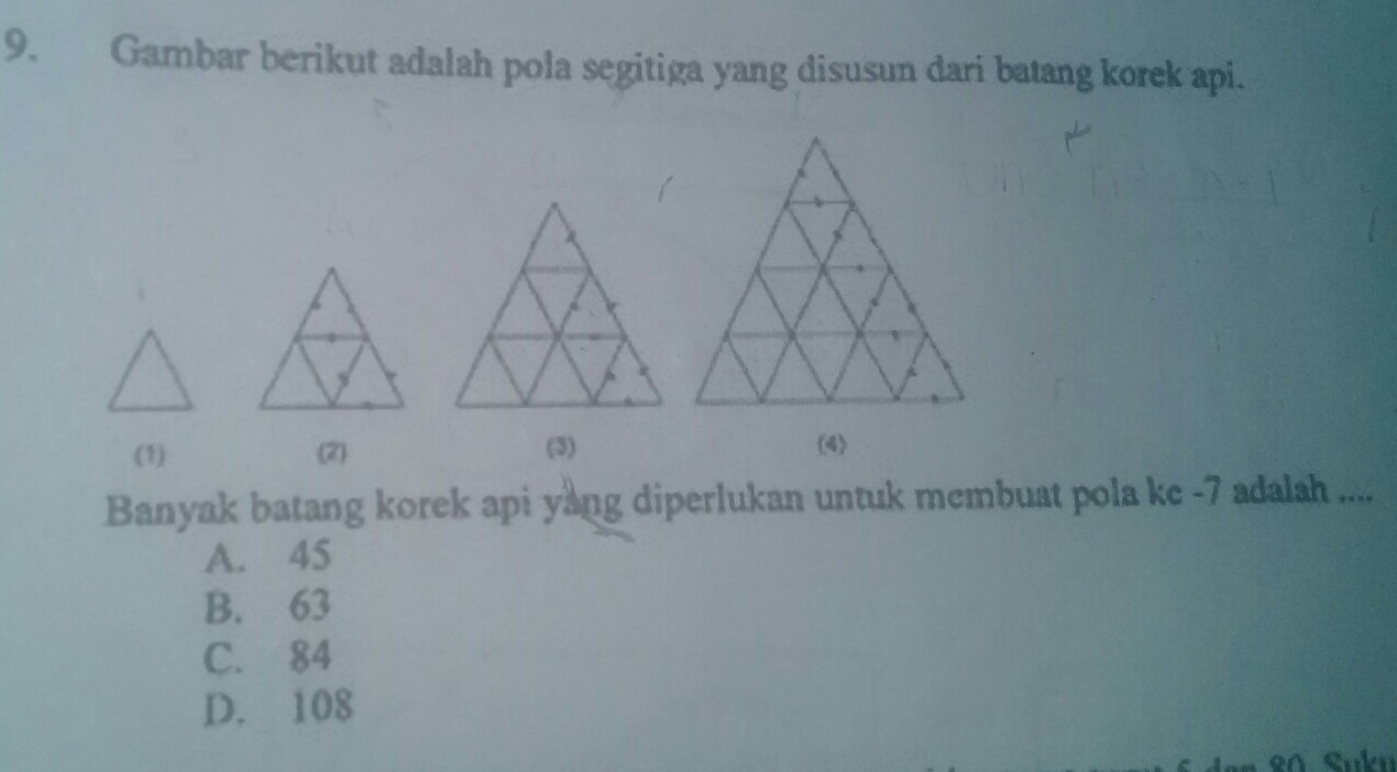 Detail Pola Korek Api Segitiga Nomer 25