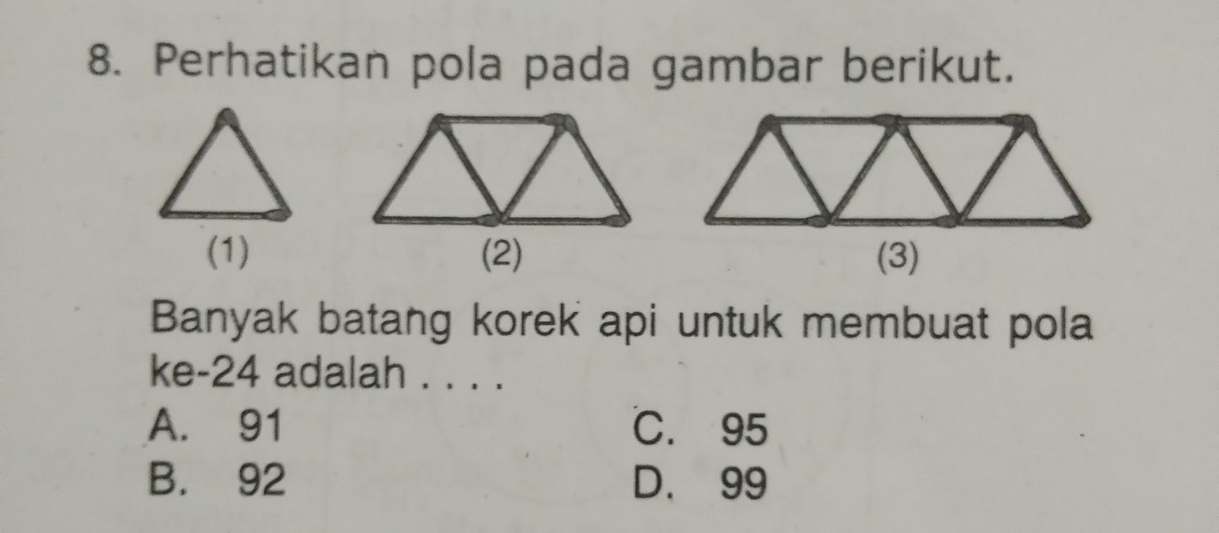 Detail Pola Korek Api Segitiga Nomer 27