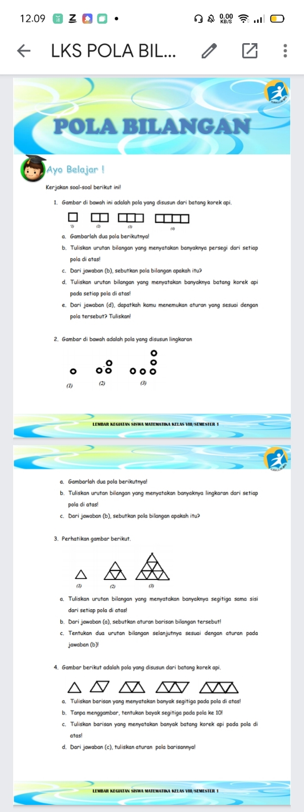 Detail Pola Korek Api Segitiga Nomer 38