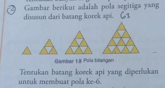 Detail Pola Korek Api Segitiga Nomer 42