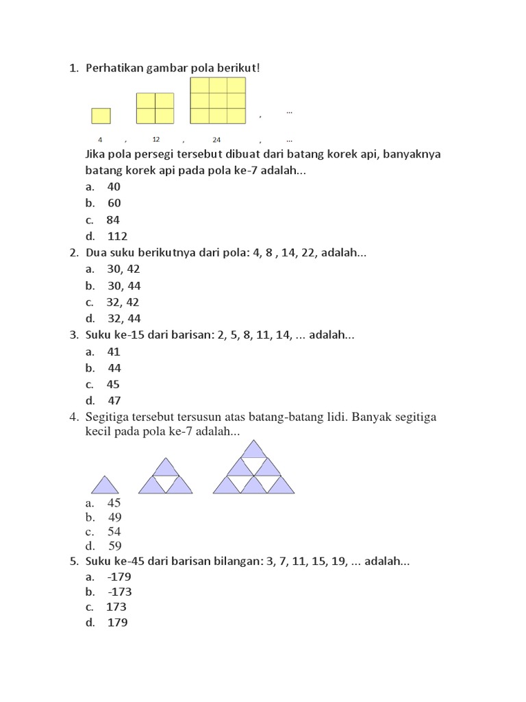 Detail Pola Korek Api Segitiga Nomer 44