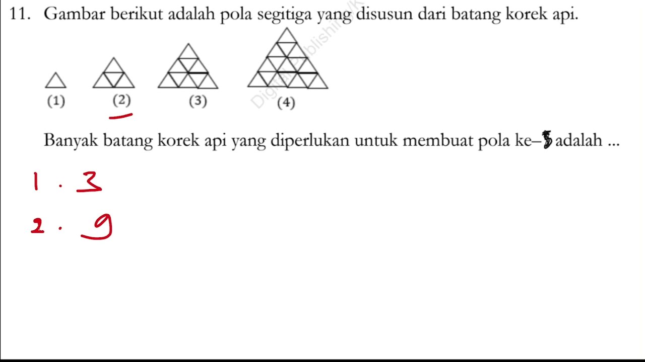 Detail Pola Korek Api Segitiga Nomer 46