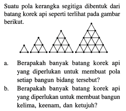 Detail Pola Korek Api Segitiga Nomer 49