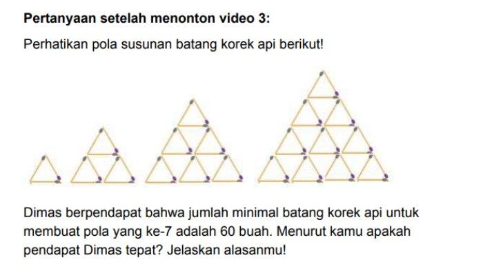 Detail Pola Korek Api Segitiga Nomer 51