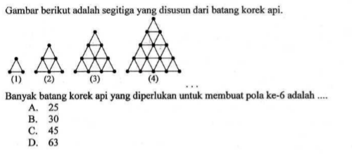 Detail Pola Korek Api Segitiga Nomer 53