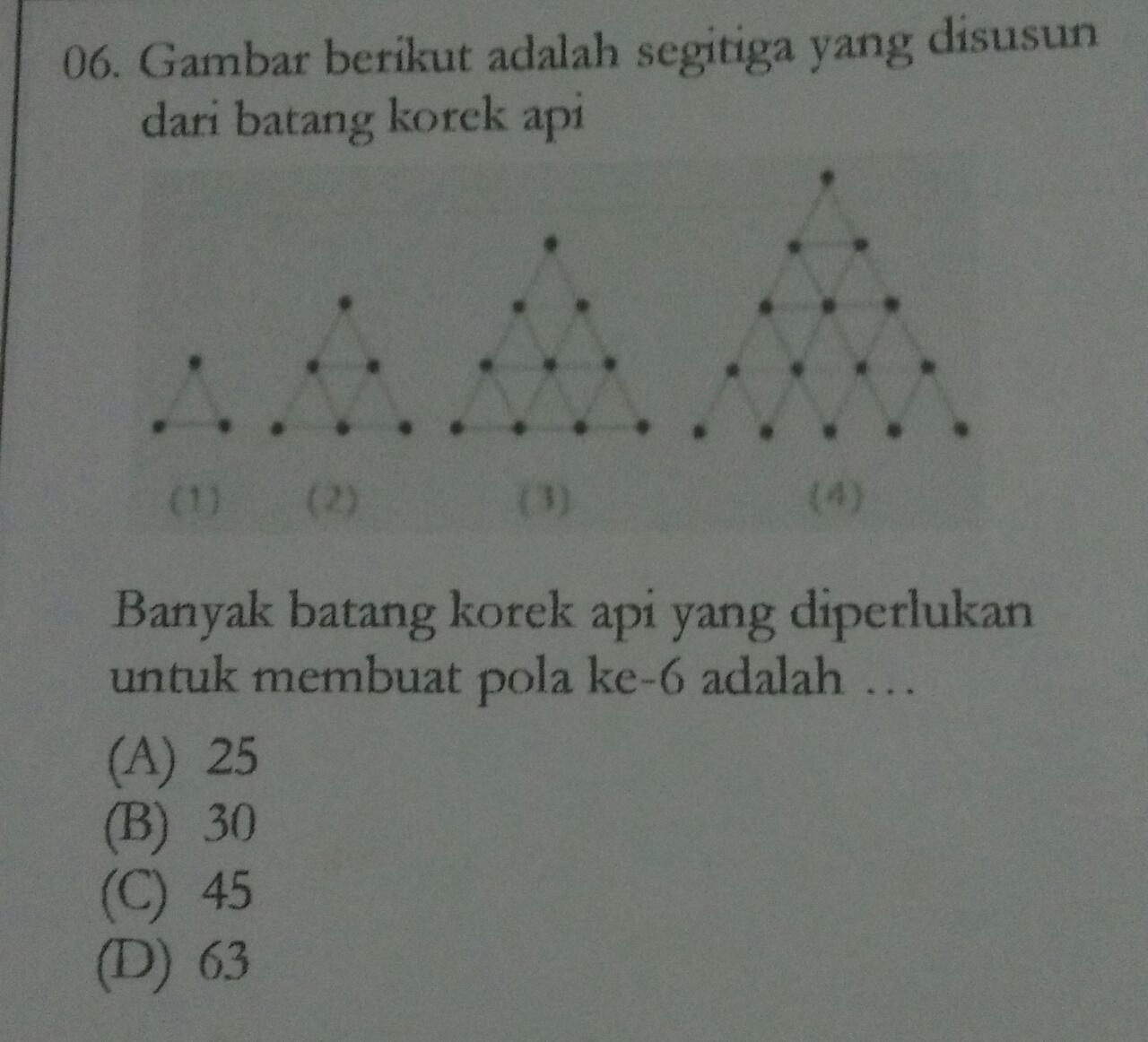 Detail Pola Korek Api Segitiga Nomer 55