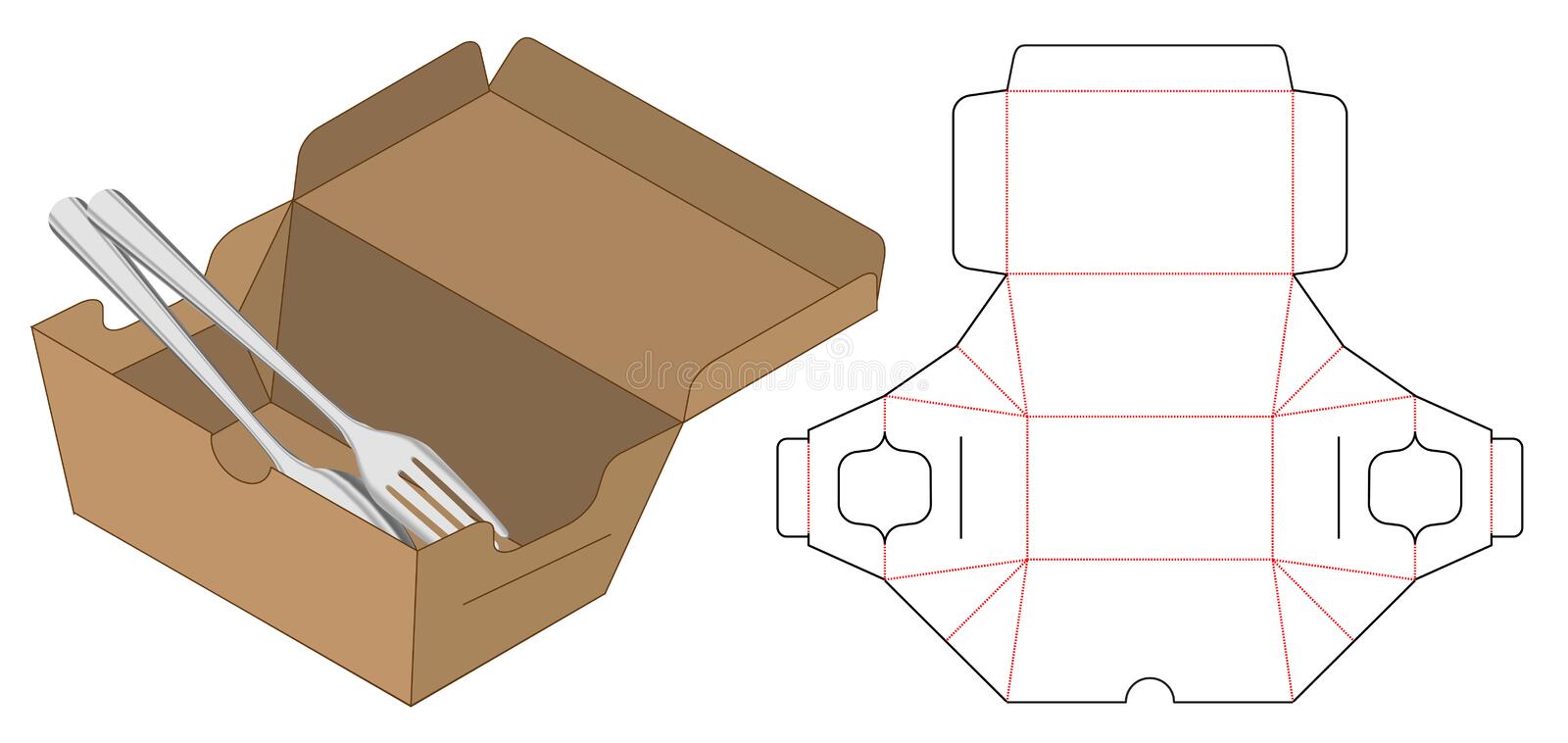 Detail Pola Packaging Design Box Food Nomer 32