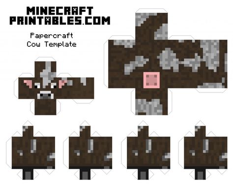 Detail Pola Papercraft Minecraft Nomer 2