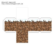 Detail Pola Papercraft Minecraft Nomer 17