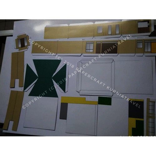 Detail Pola Papercraft Rumah Nomer 32