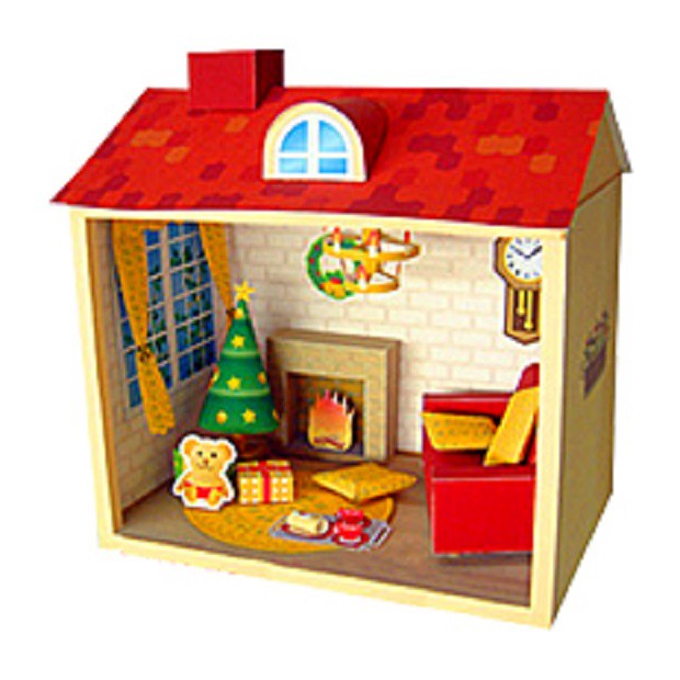 Detail Pola Papercraft Rumah Nomer 52