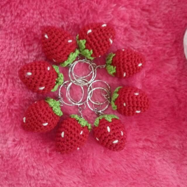 Detail Pola Rajutan Strawberry Nomer 35