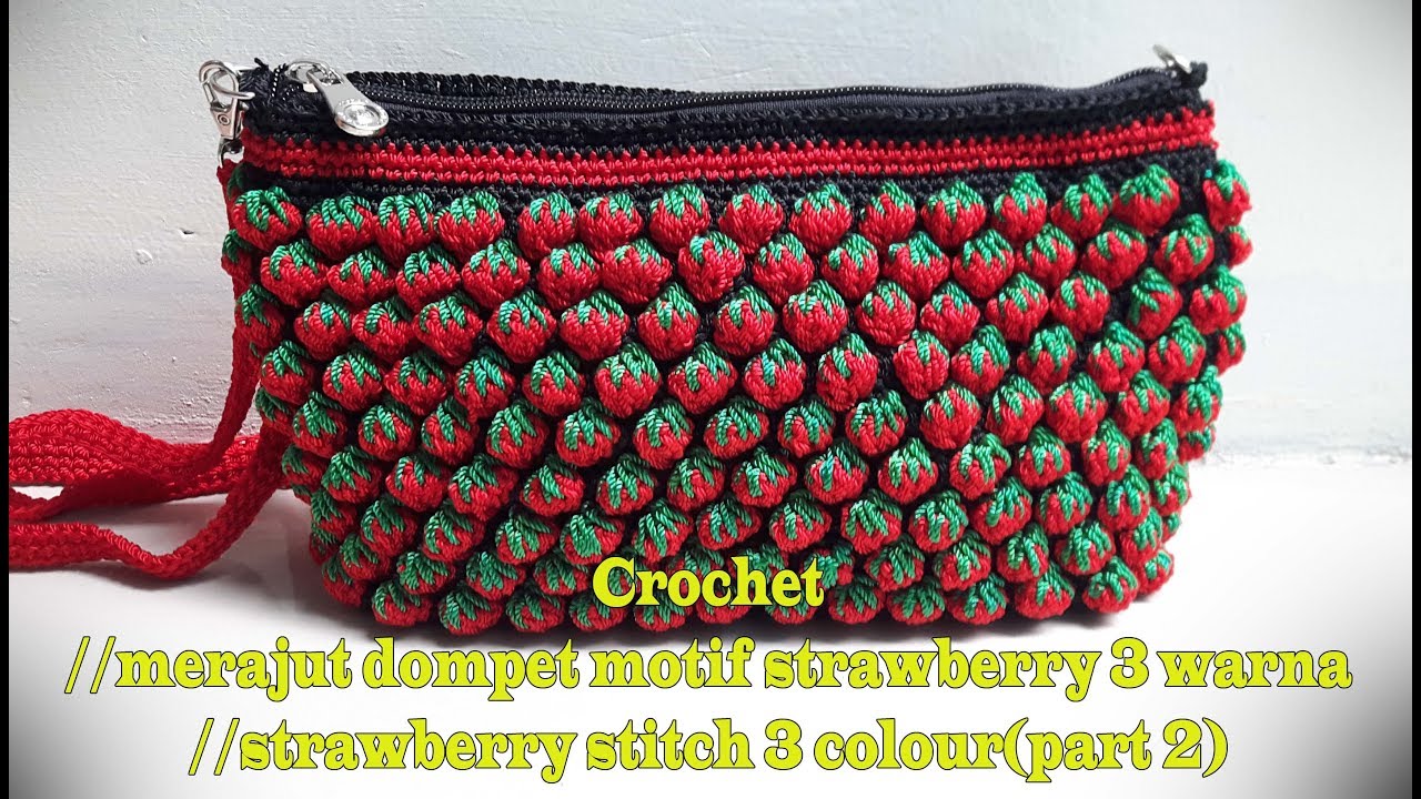 Detail Pola Rajutan Strawberry Nomer 9