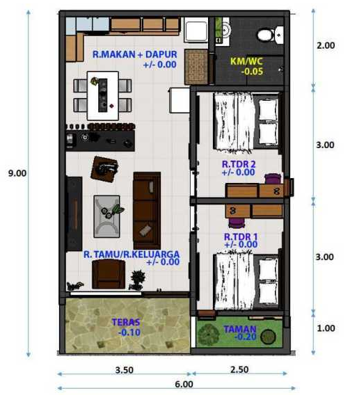 Detail Pola Rumah Sederhana Nomer 27