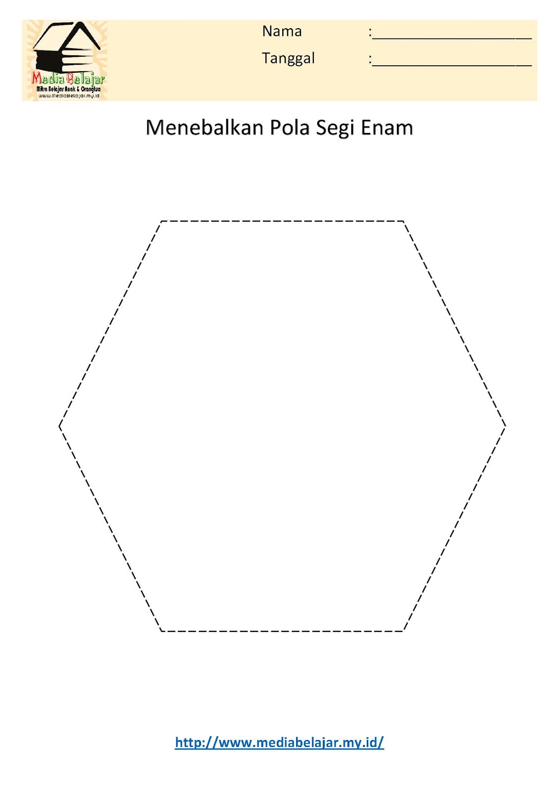 Detail Pola Segi Enam Nomer 3