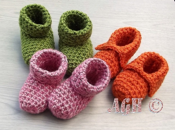 Detail Pola Sepatu Bayi Crochet Nomer 14