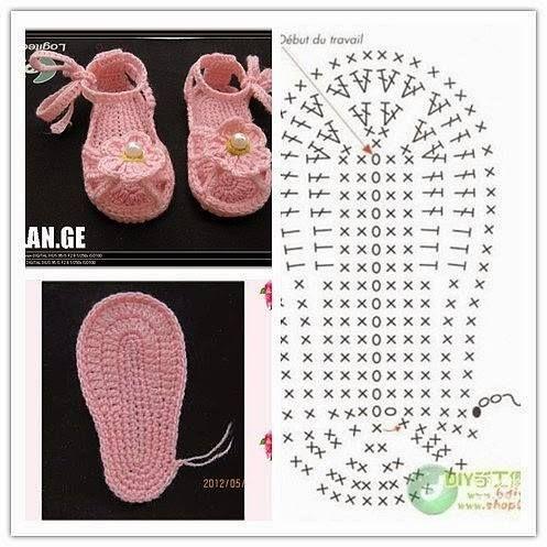 Detail Pola Sepatu Bayi Crochet Nomer 29