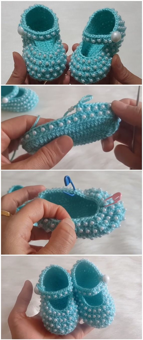 Detail Pola Sepatu Bayi Crochet Nomer 36