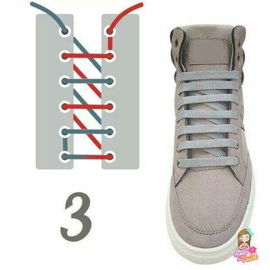 Detail Pola Tali Sepatu Nomer 18