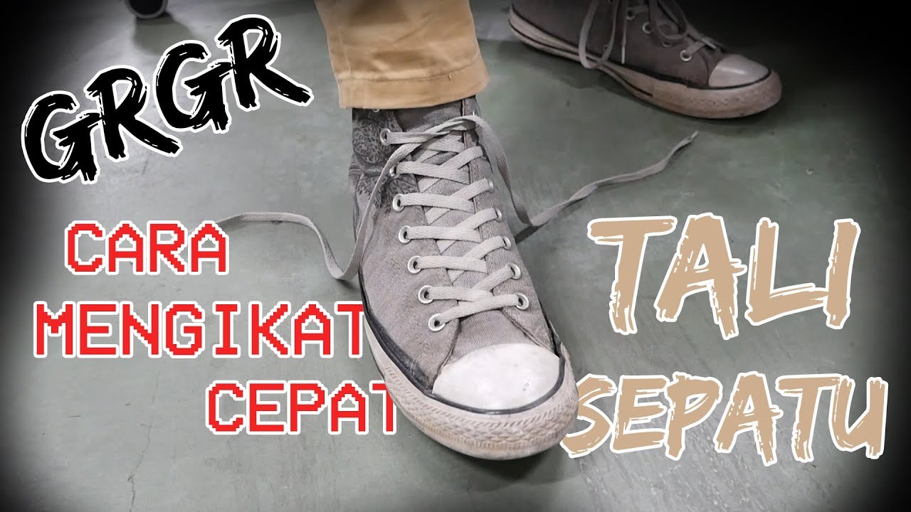 Detail Pola Tali Sepatu Nomer 41