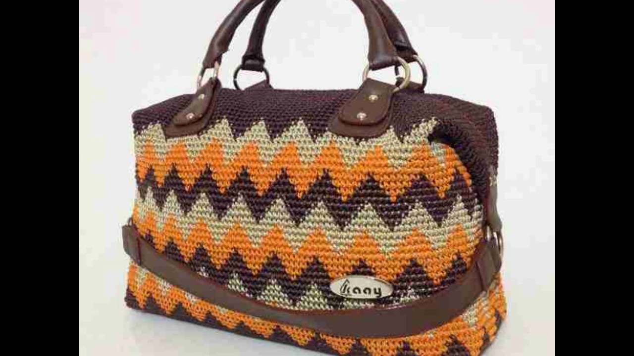 Detail Pola Tas Rajut Motif Zigzag Nomer 4