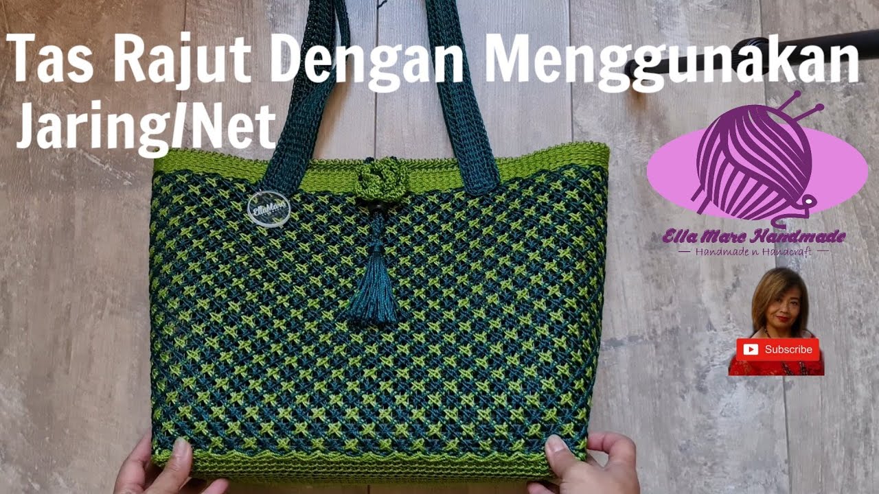 Detail Pola Tas Rajut Motif Zigzag Nomer 45