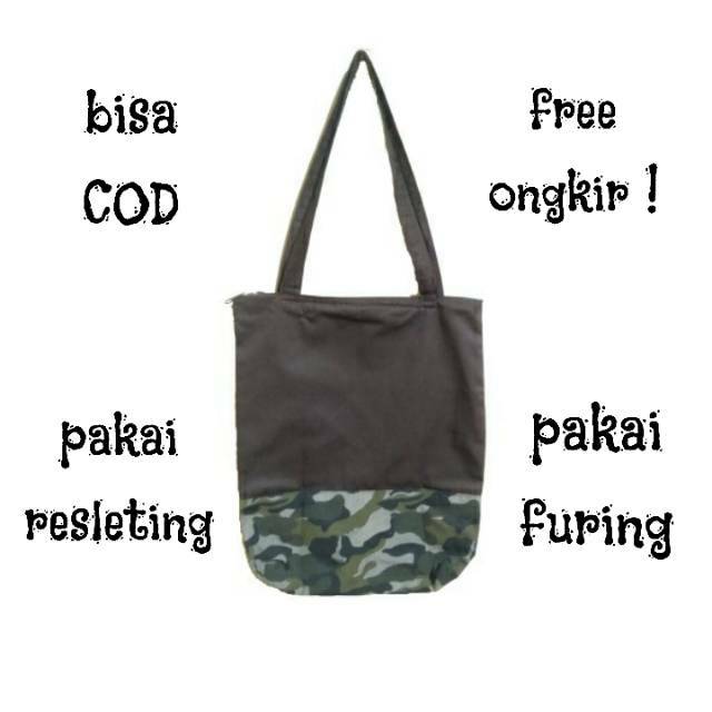 Detail Pola Tote Bag Resleting Nomer 31