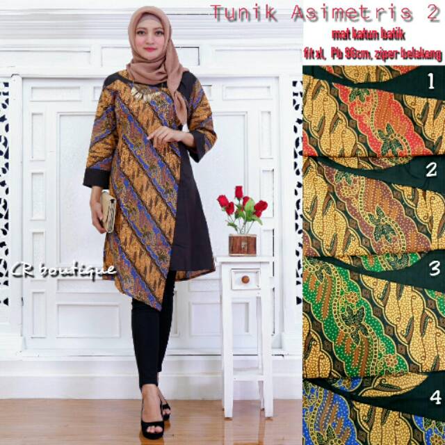 Detail Pola Tunik Asimetris Nomer 16