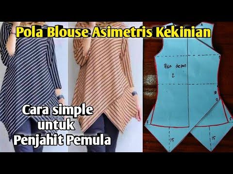 Detail Pola Tunik Asimetris Nomer 20