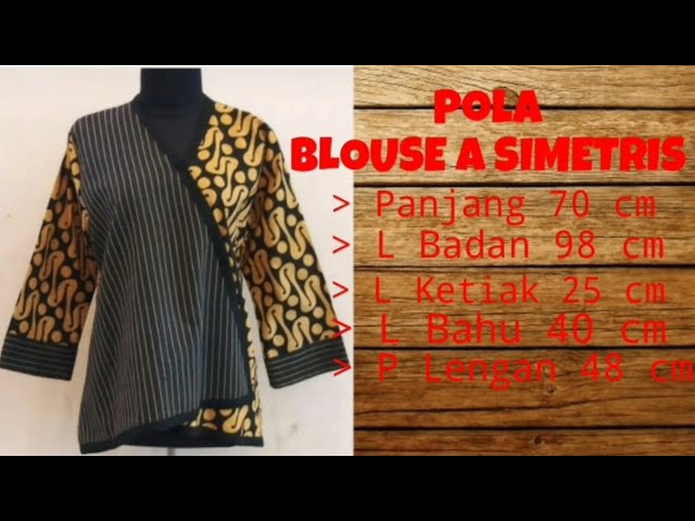 Detail Pola Tunik Asimetris Nomer 27