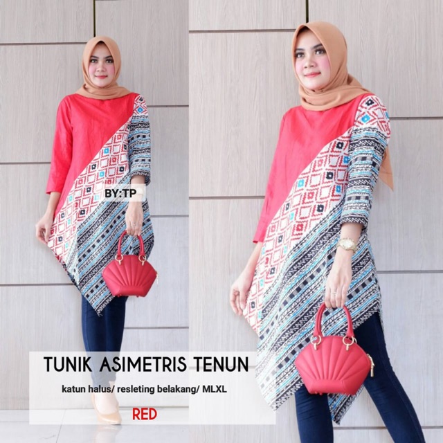 Detail Pola Tunik Asimetris Nomer 45