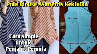 Detail Pola Tunik Asimetris Nomer 50