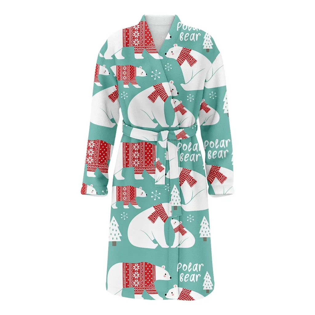 Detail Polar Bear Bathrobe Nomer 34