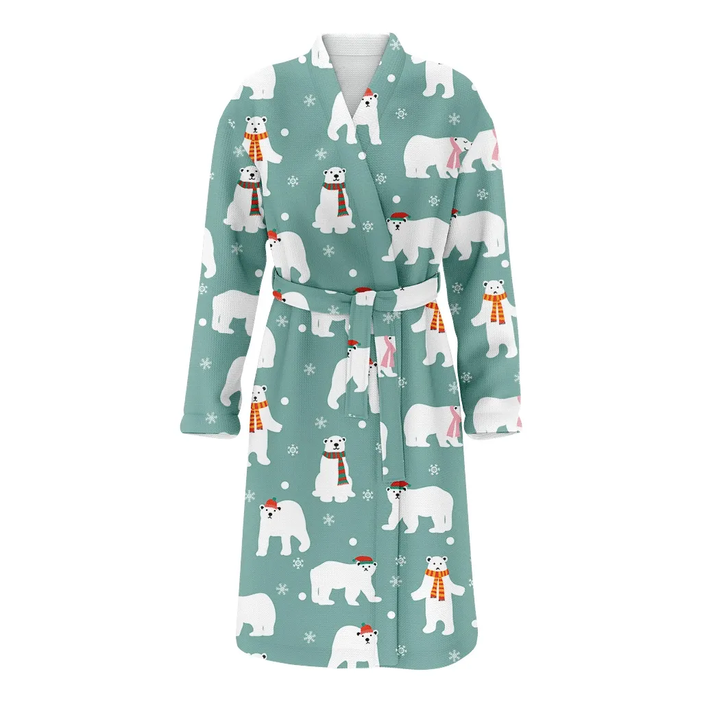 Detail Polar Bear Bathrobe Nomer 44