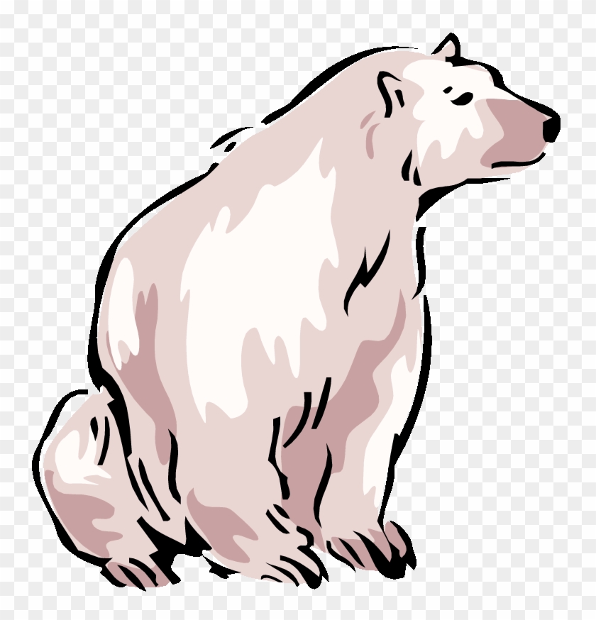 Detail Polar Bear Sitting Clipart Nomer 12