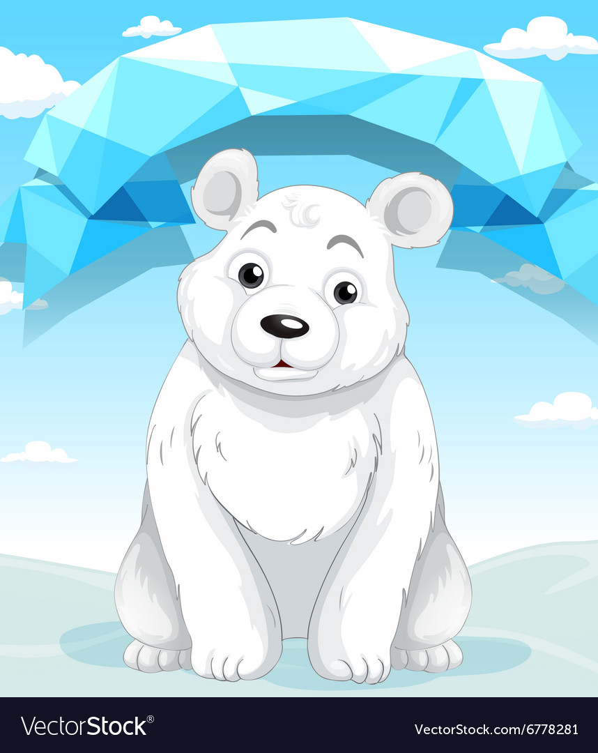 Detail Polar Bear Sitting Clipart Nomer 17