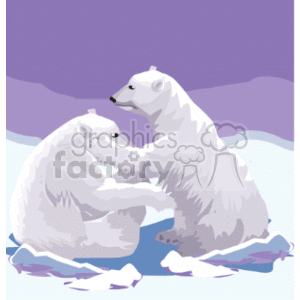 Detail Polar Bear Sitting Clipart Nomer 28