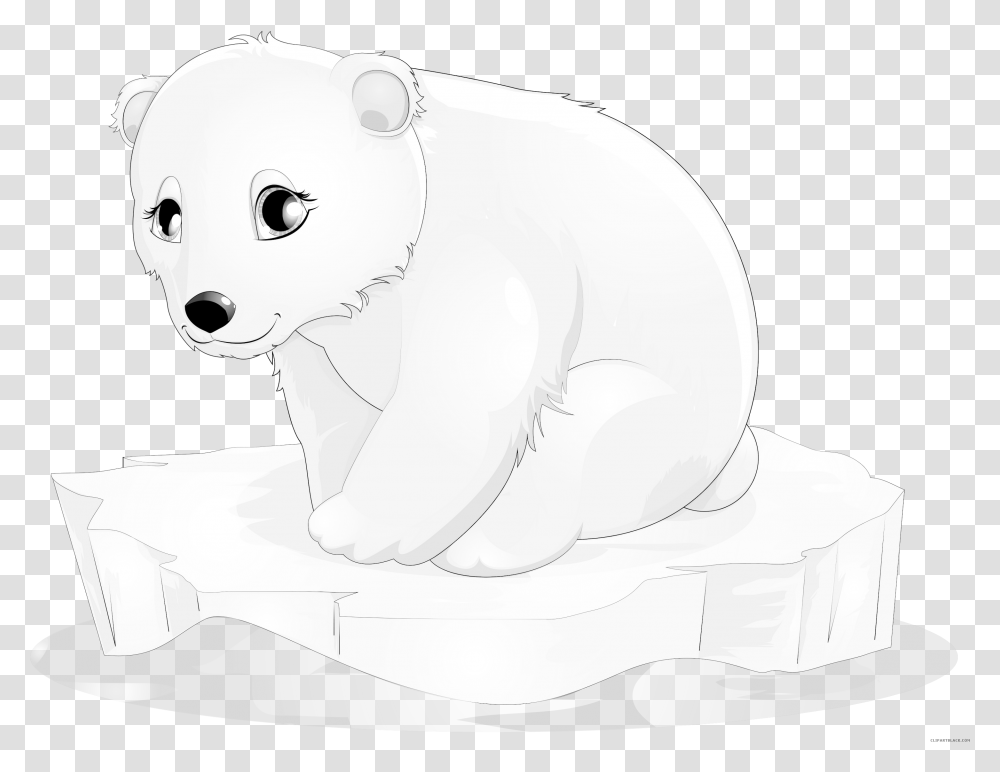 Detail Polar Bear Sitting Clipart Nomer 32