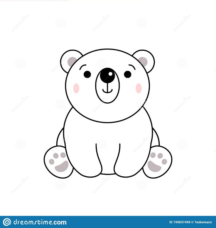 Detail Polar Bear Sitting Clipart Nomer 33