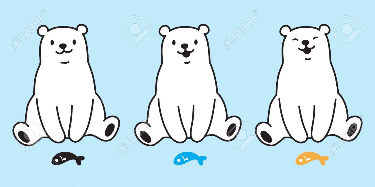 Detail Polar Bear Sitting Clipart Nomer 5