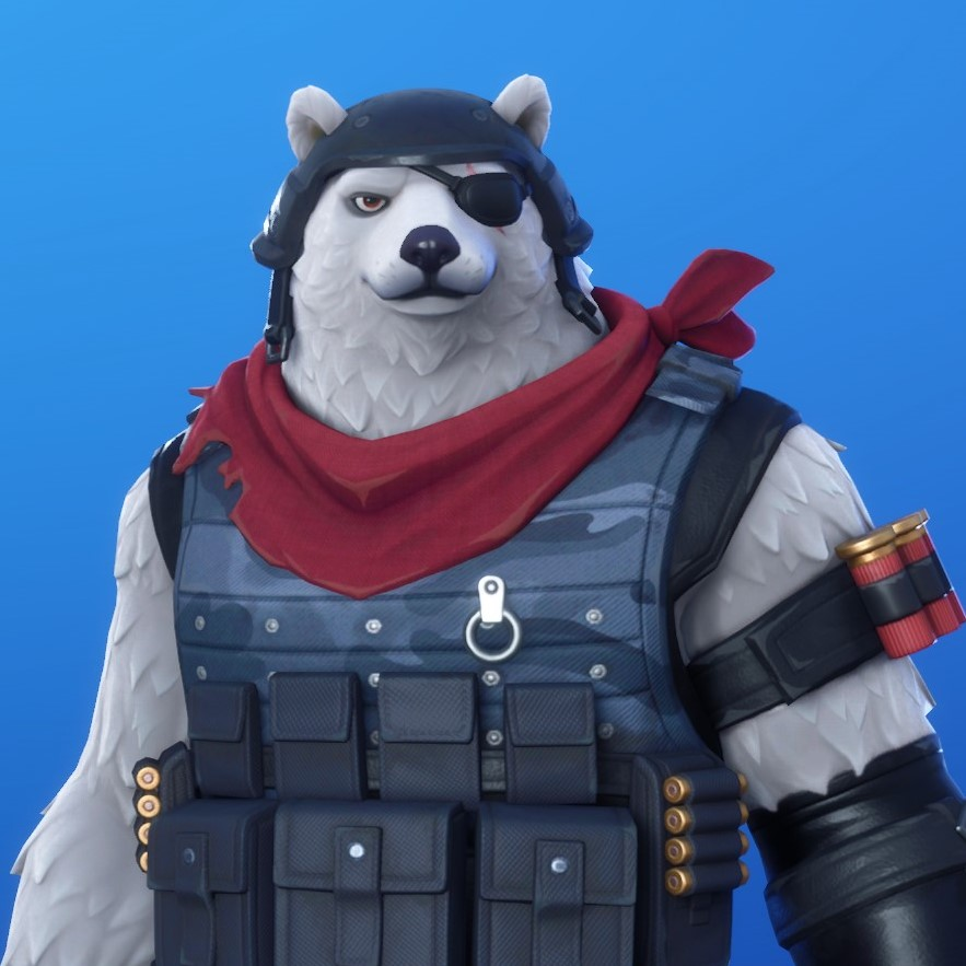 Обнимашки фортнайт. Скин Полярный медведь ФОРТНАЙТ. Polar Patroller Fortnite. Мопс ФОРТНАЙТ. Гризли ФОРТНАЙТ.